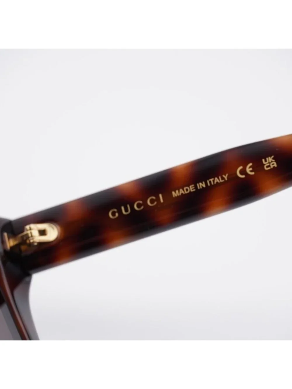 Gucci GG2102S 002 Sunglasses Havana Square Frame, Brown Lenses